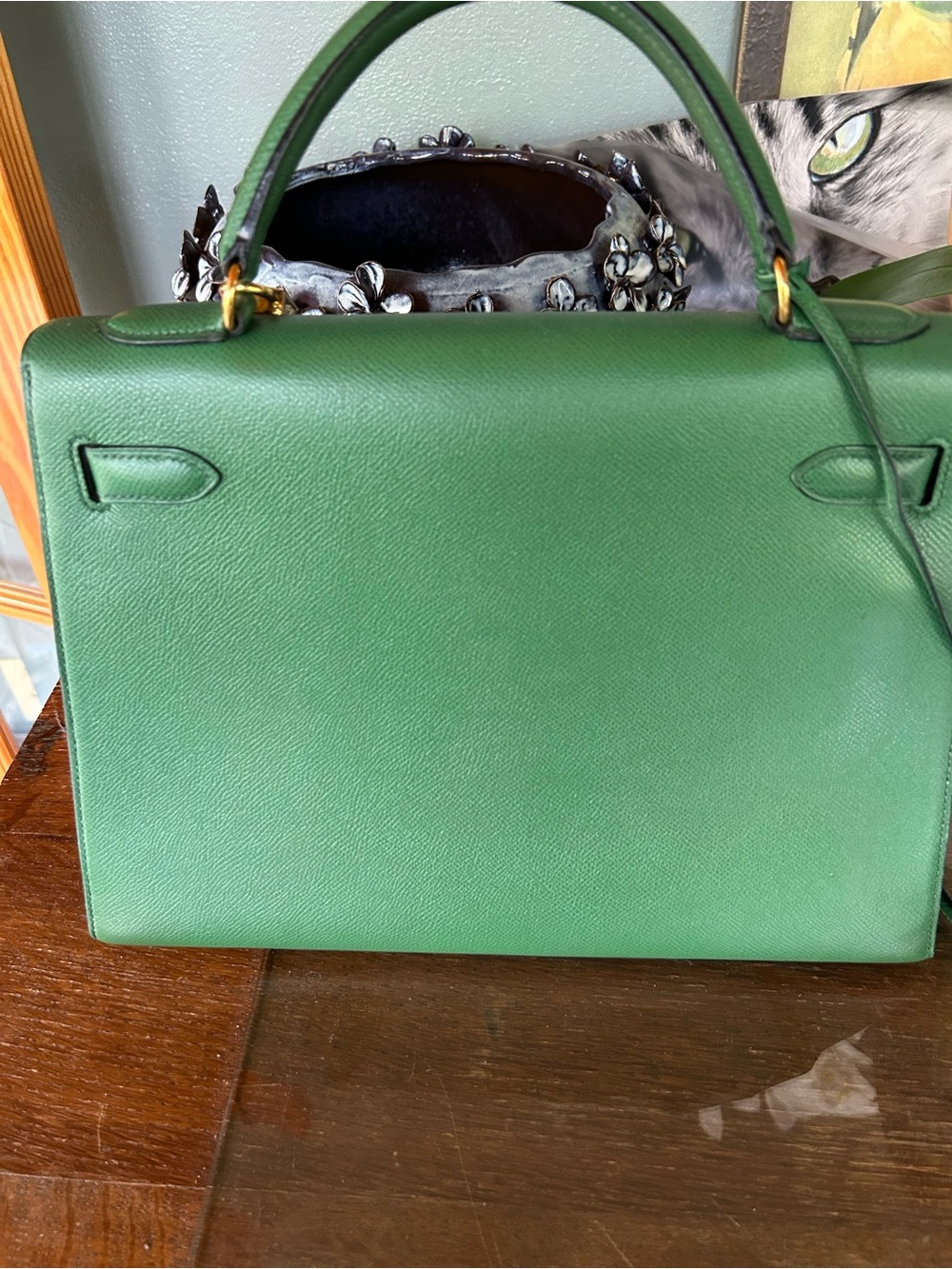 Vintage Hermes Kelly  Rigid 32 Cm bag - Picture 9 of 15
